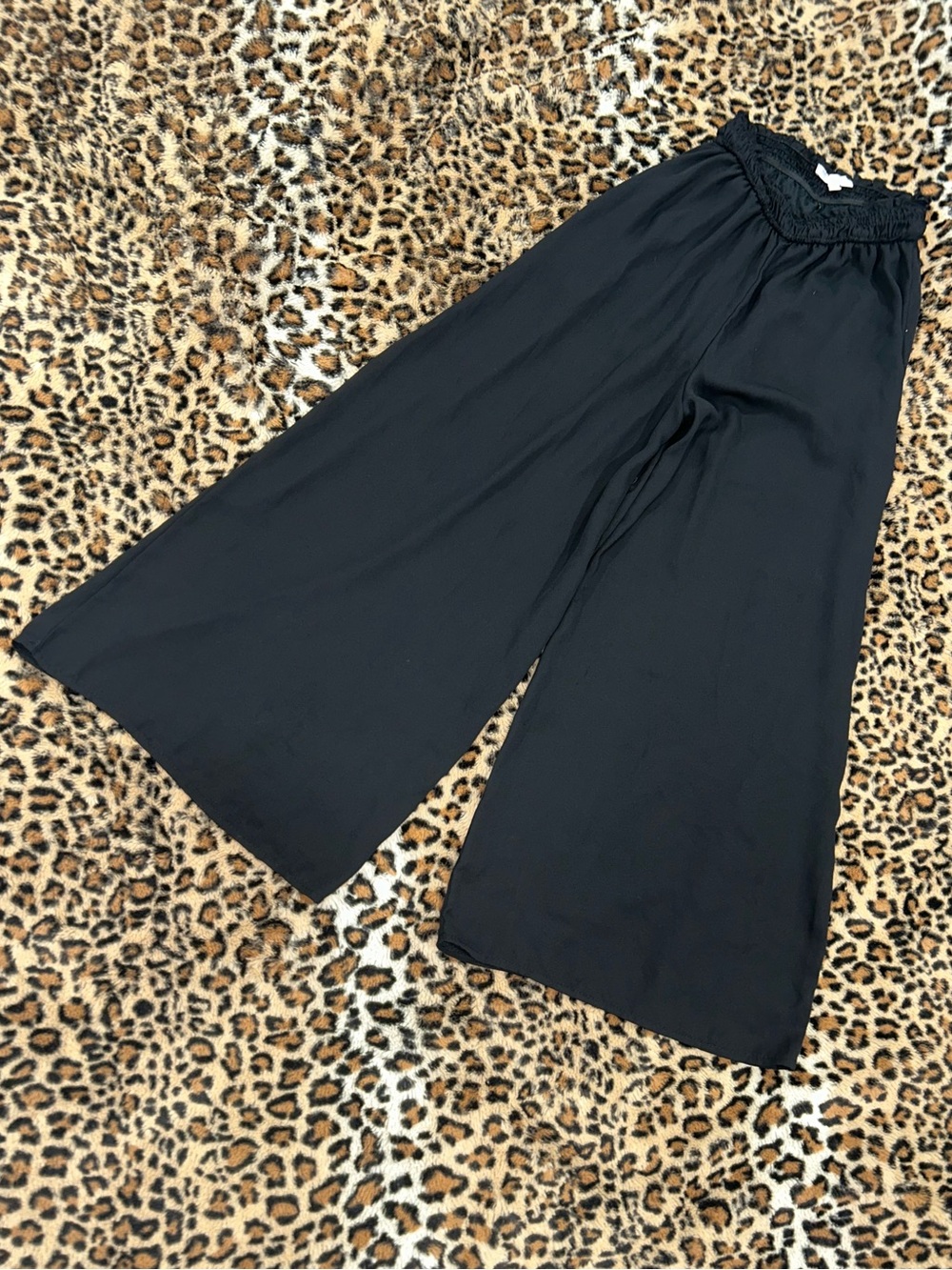 Wide Leg Black Women's Pants